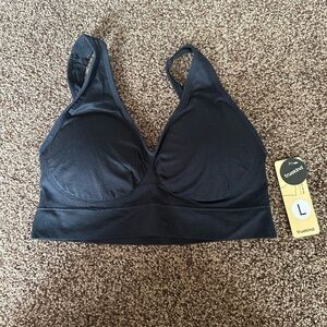 Shapermint Black Everyday Essential Throw On Wireless Bra - Smooth Support